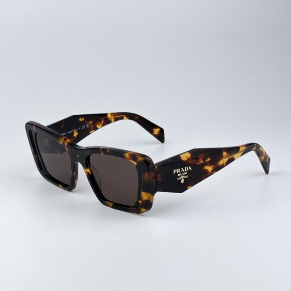 Prada PR08YS 01V8C1 Women BRAND NEW Sunglasses Havana Honey Brown Cat Eye main image 8